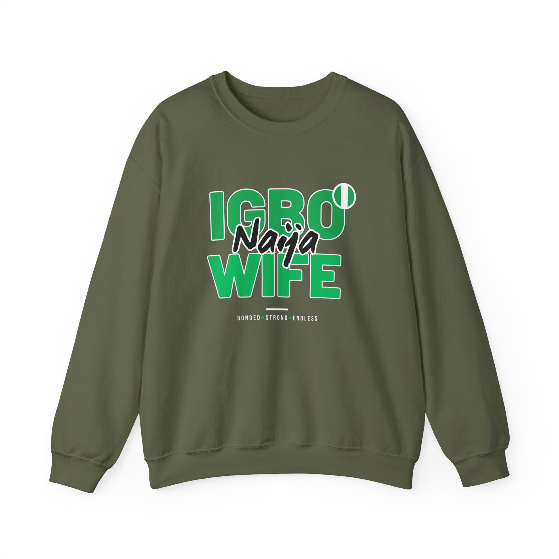 IGBO Naija Wife Hoodie (Dark) - Unisex Heavy Blend Sweatshirt
