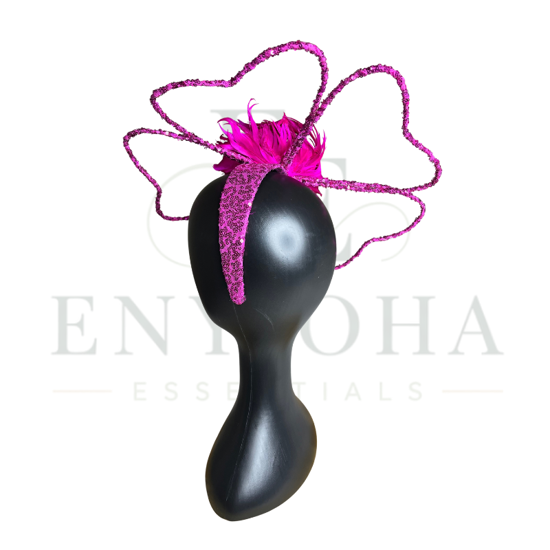 Bloom Fuchsia Couture Feather Fascinator (Pre-Order Only)