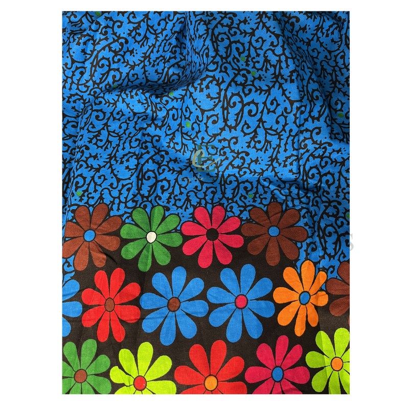 Blue Ankara Infinity Gown