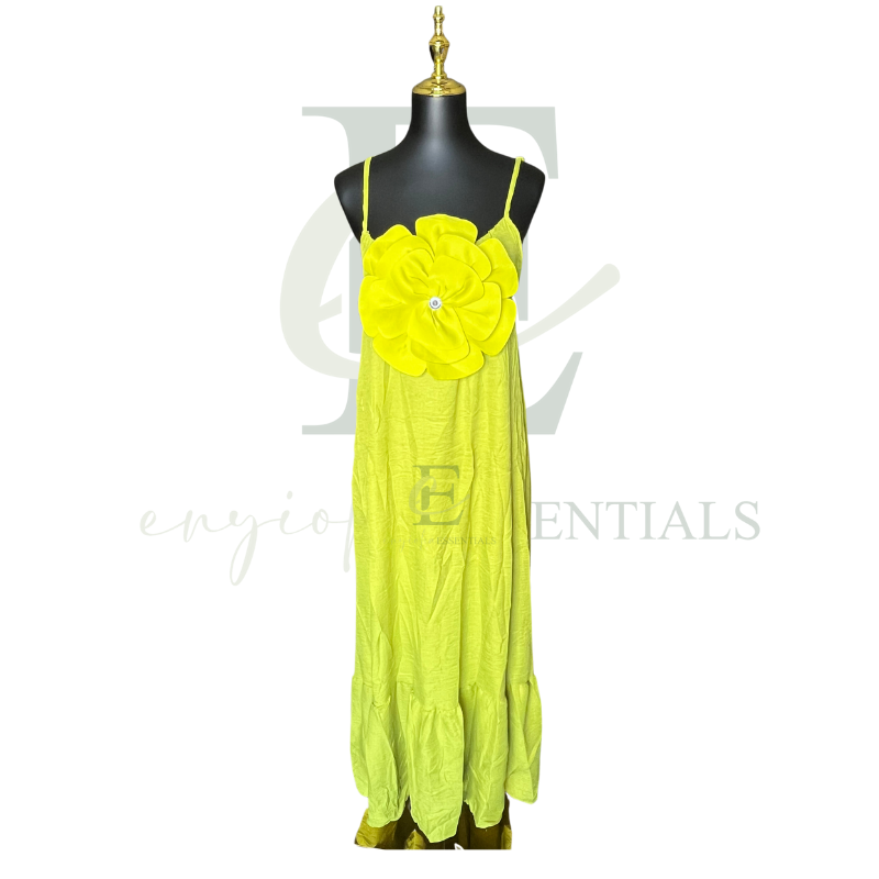 Citrus Bloom Maxi Dress | Size: Extra Large