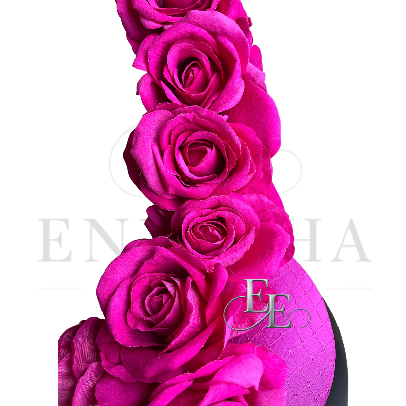 Hot Pink Floral Couture Fascinator Headband