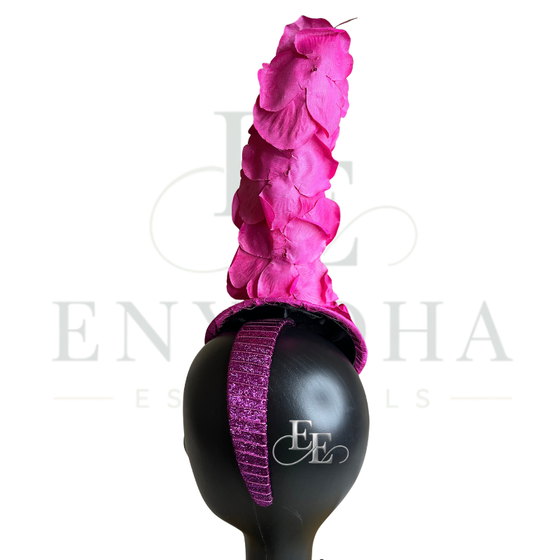 Hot Pink Floral Couture Fascinator Headband