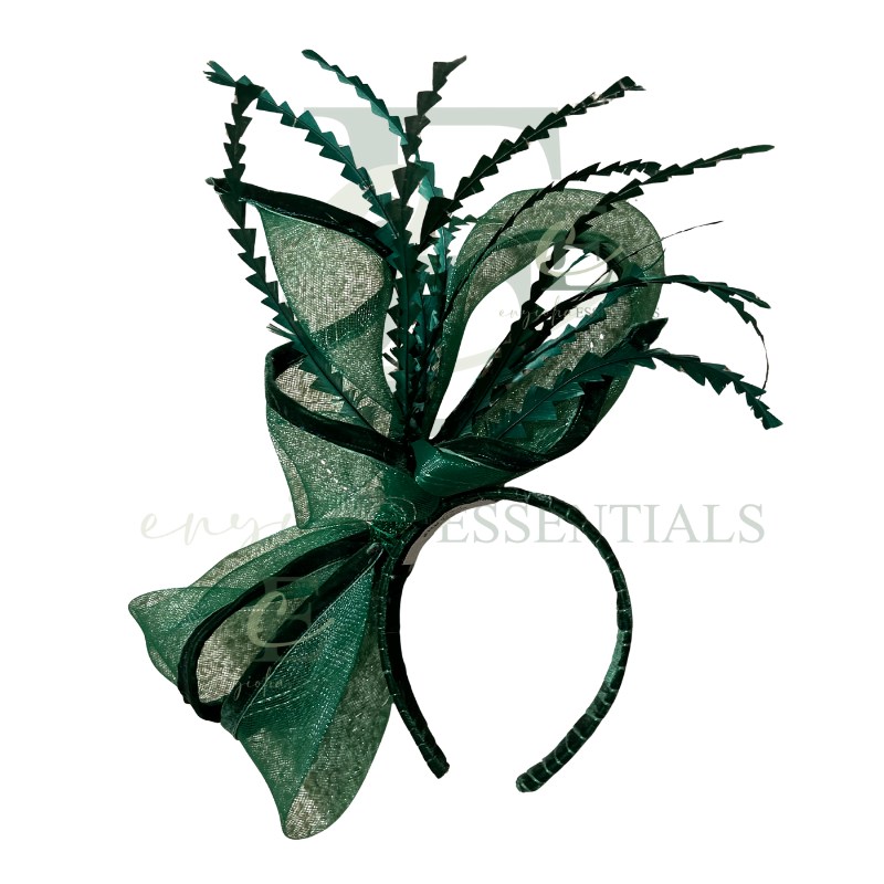Hunter Green Couture Fascinator