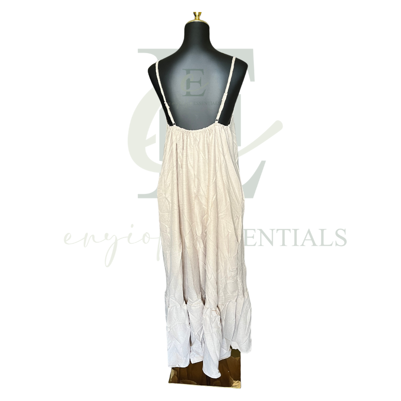 Ivory Bloom Maxi Dress | Size: Medium