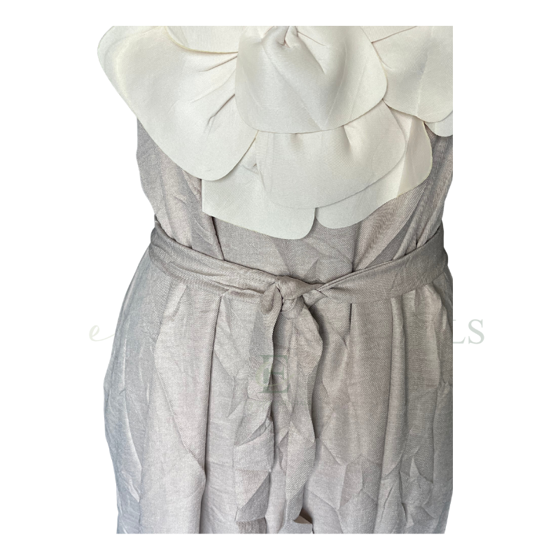 Ivory Bloom Maxi Dress | Size: Medium