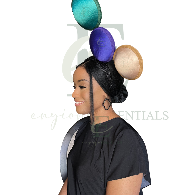 Mardi Gras Royale Triple Disc Fascinator