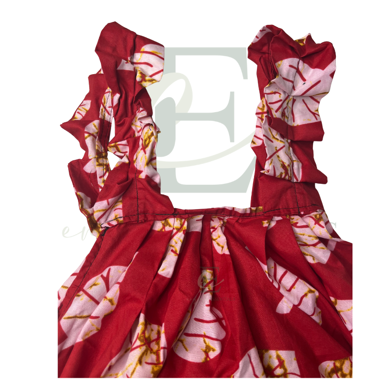 Rosalie Bloom Maxi Dress with Ruffle Straps | One Size: M-2XL