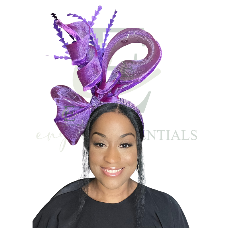 Royal Purple Couture Fascinator
