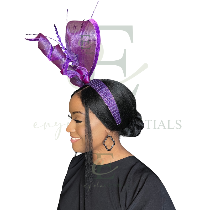 Royal Purple Couture Fascinator