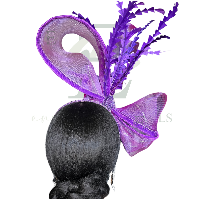 Royal Purple Couture Fascinator