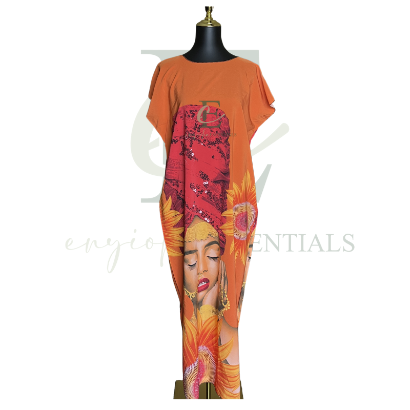 Sunflower Goddess Maxi MuuMuu Dress (S-XL)