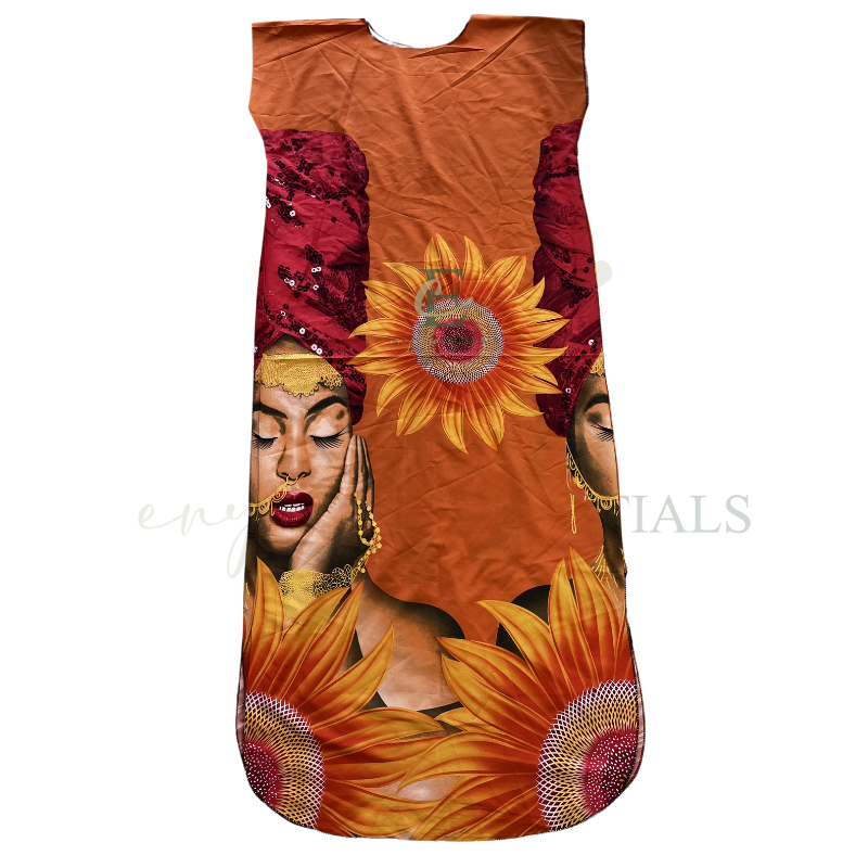 Sunflower Goddess Maxi MuuMuu Dress (S-XL)