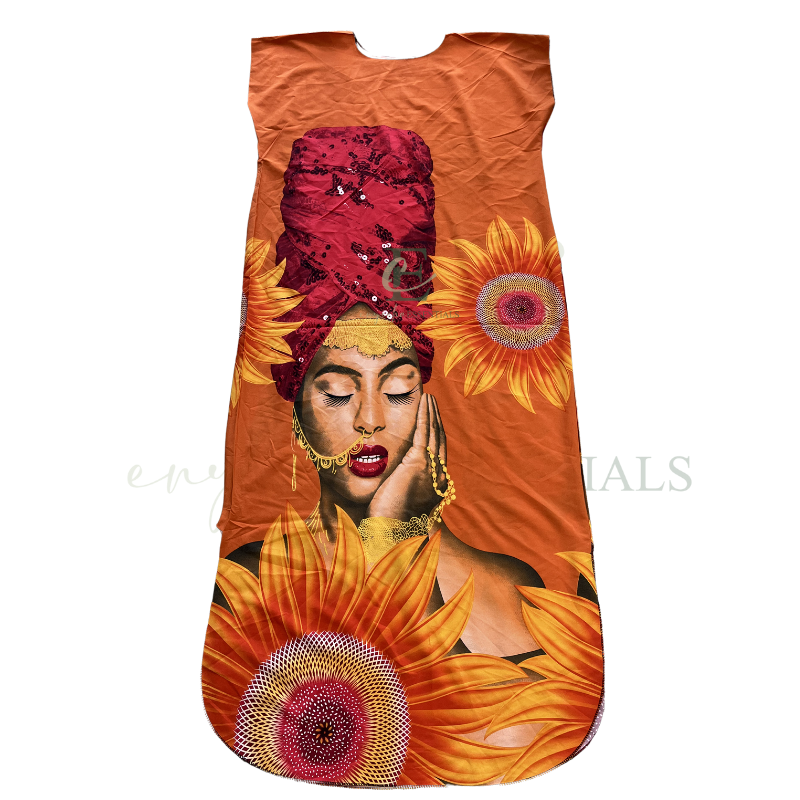 Sunflower Goddess Maxi MuuMuu Dress (S-XL)