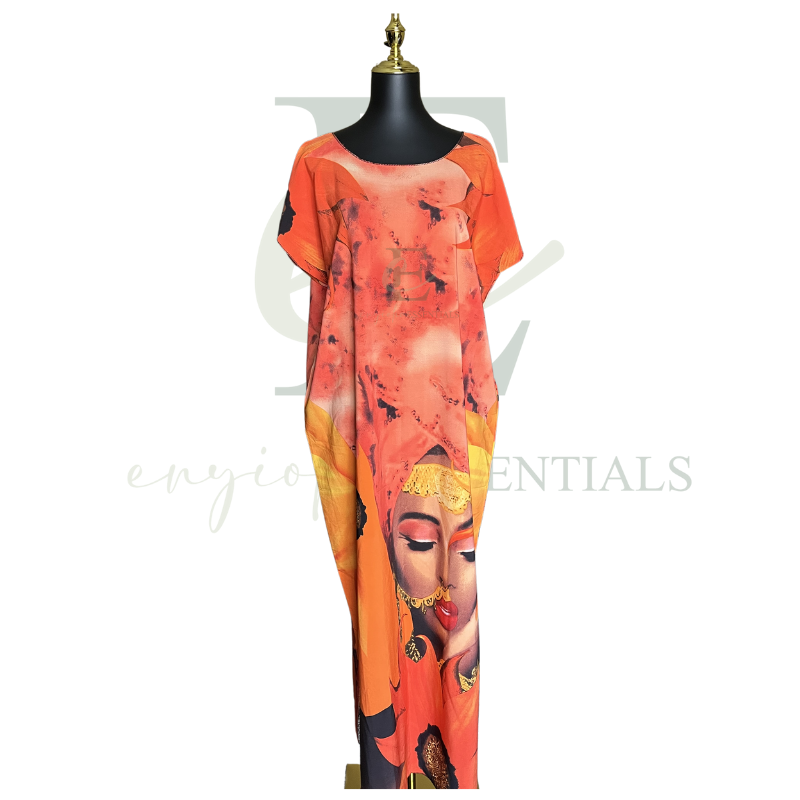 Sunset Sunflower Maxi MuuMuu Dress (L-3XL)