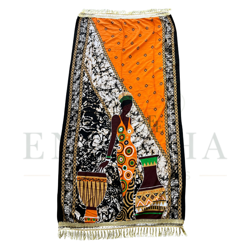 Zuri Vista African Print Muumuu & Matching Head Scarf | Free Size (M-2XL)