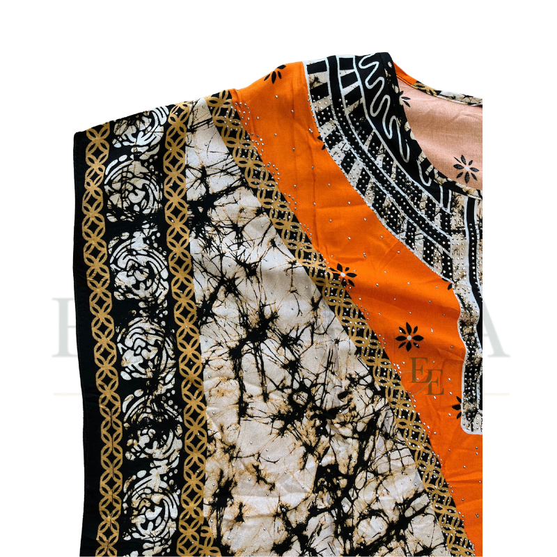 Zuri Vista African Print Muumuu & Matching Head Scarf | Free Size (M-2XL)